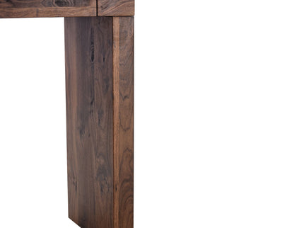 Console Table With Double Drawers - Walnut