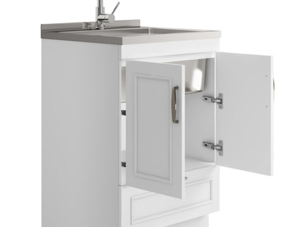 Cardinal - Laundry Cabinet With Faucet And Sink - White - Wood