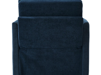 Upholstered Convertible Sleeper Sofa With 5 Position Backrest, Side Pockets, Storage
