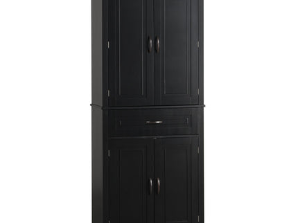 Bathroom Storage Cabinet With Doors And Drawer, Adjustable Shelf