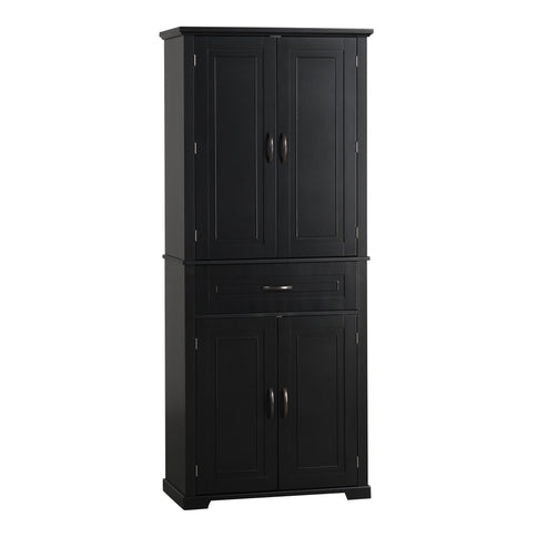 Bathroom Storage Cabinet With Doors And Drawer, Adjustable Shelf