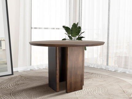 Alden - Round Dining Table - Walnut