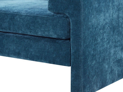 Upholstered Accent Chair With Wide Armrests And Ergonomic Back Support