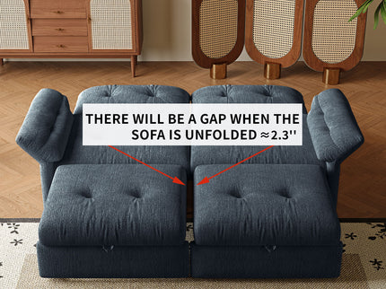 Sofa Bed, 2 In 1 Design For Living Rooms