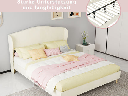 Upholstered Bed, Tufted Headboard, Comfortable Sleep