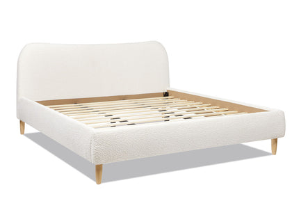 Roman - Curved Headboard Upholstered Platform Bed