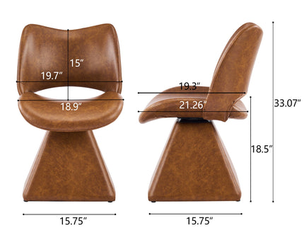 Modern Swivel Dining Chair With High Back