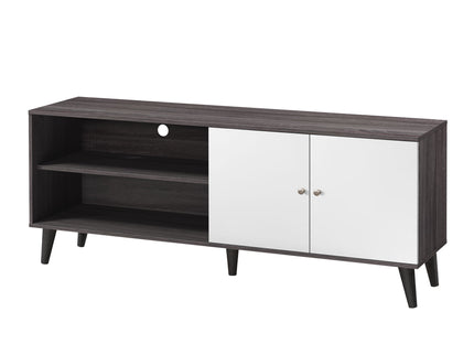 Amidon - TV Stand, With 2 Storage Shelves And 1 Cabinet