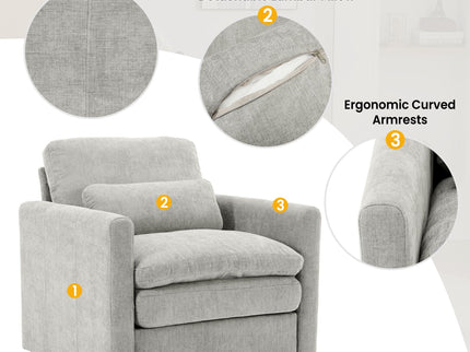 Cozy Sofa Set Oversized Comfy Cloud Sofa With Double Cushion