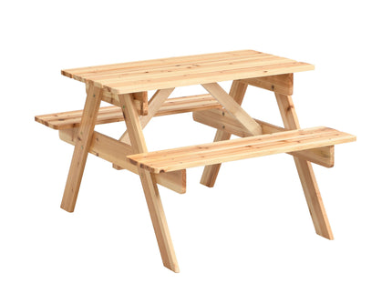 Durable Solid Wood Children's Dining Table And Chairs Set, Multi-Functional