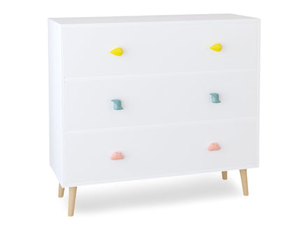3 Drawer Dresser, Storage Cabinet With Anti Tip Safety
