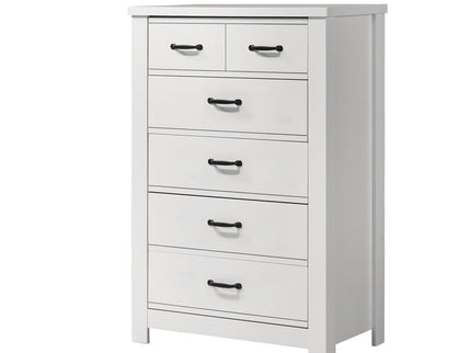 Cassini - 5 Drawer Chest - White