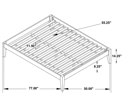 Sophie - Platform Bed Base With Slatted Design