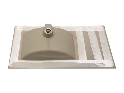 Console Sink With Legs, 32" X 18.5", Durable Porcela With Support - White / Black
