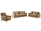 Bronze / 3 Pc. Sofa, Loveseat, Chair