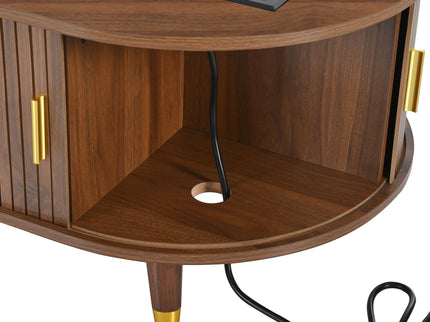 TV Stand & Coffee Table Set With Charging Station