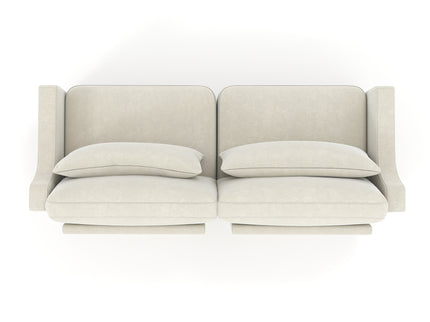 Elegant Sofa With Ergonomic Design And Lumbar Pillows