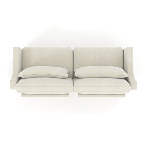 Elegant Sofa With Ergonomic Design And Lumbar Pillows