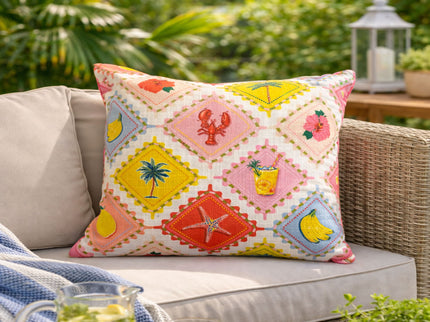 Outdoor Pillows, Weather Resistant (Set of 2) - Multi