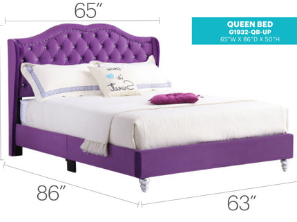 Upholstered Bed Transitional