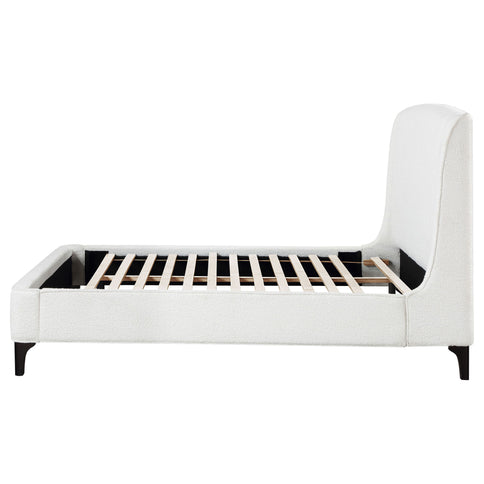 Theodore - Eastern King Wingback Bed - Ivory