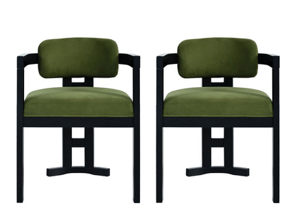 Stylish Indoor Upholstered Wood Dining Chair (Set of 2)
