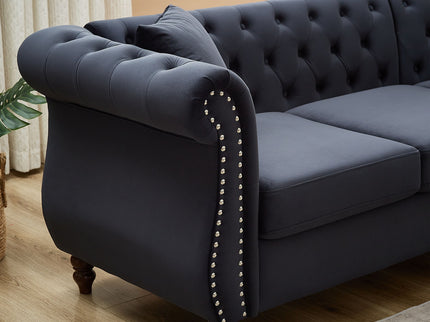 Streamline Modern L-Shaped Corner Sofa