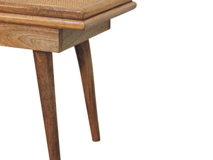 Larissa - Triple Accent Cane Bench - Beige