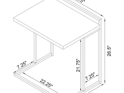 Rectangular Top Snack Table