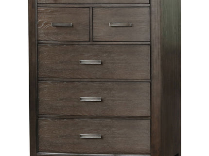 6 Drawer Dresser - Antique Brown