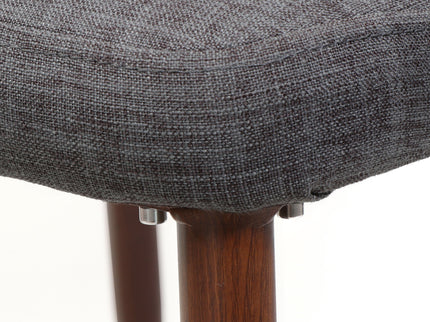 Modern Dining Chair With Iron Legs And Wood Finish