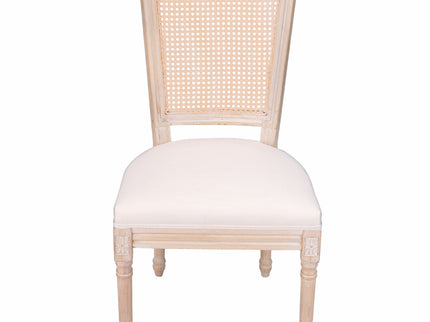 Upholstered Dining Chairs With T - Shaped Back (Set of 2) - Beige