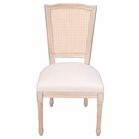 Upholstered Dining Chairs With T - Shaped Back (Set of 2) - Beige