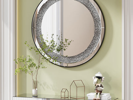 Round Wall Mirror - Silver