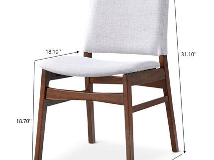 Gusto - Dining Chair (Set of 2) - Brown / Light Gray