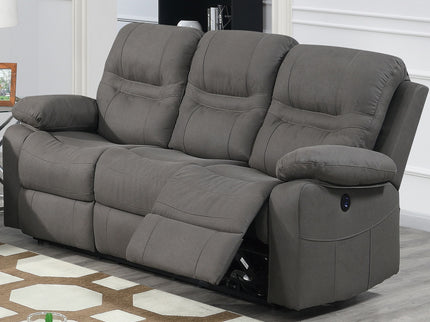 Modern Contemporary Power Reclining Sofa With USB Port