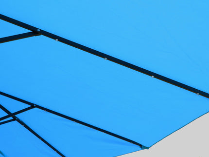 Double- Sided Outdoor Market Umbrella With Lights And Base