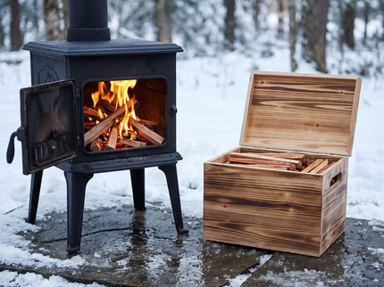 15 Lbs Fatwood Fire Starter Sticks With Box, 100% Natural Kindling Wood, Pine Firewood Firestarter For Campfire, Stove, Fireplace, Bonfires, Grill - Natural