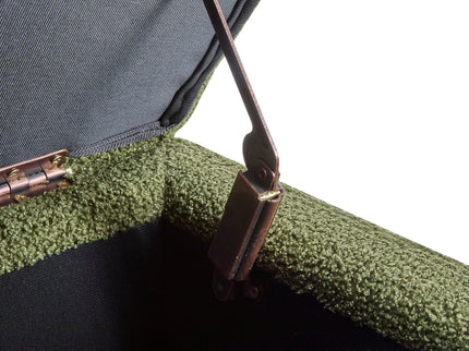 Storage Ottoman With Flip Top Lid - Retro Green