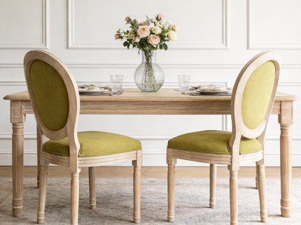 Upholstered With Round Back Dining Chairs (Set of 2)