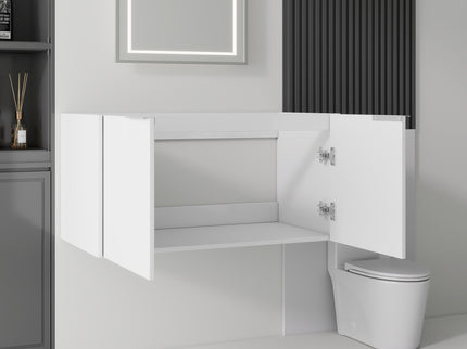 Floating Bathroom Vanity Cabinet With Soft Close Double Doors, Spacious Interior Storage, Wall Mounted, Cabinet Only