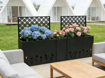 Tall Planter Raised Garden Bed With Trellis