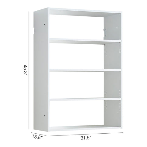 Devi - Wall Mounted Wood Closet System With Modular Design And Ample Storage