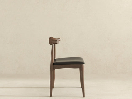 Destiny - Dining Chairs (Set of 2) - Black / Dark Brown