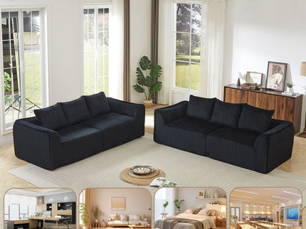 Minimalist Set With Curved Lines & Gently Sloped Backrest