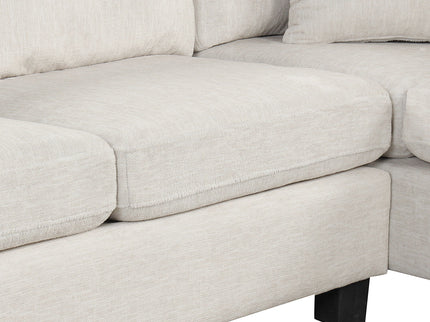 Contemporary U - Shaped Sectional Sofa With Movable Storage Ottoman
