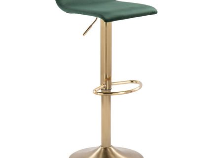 Ale - Contemporary Adjustable Height Barstool With Swivel With Oval Footrest (Set of 2)