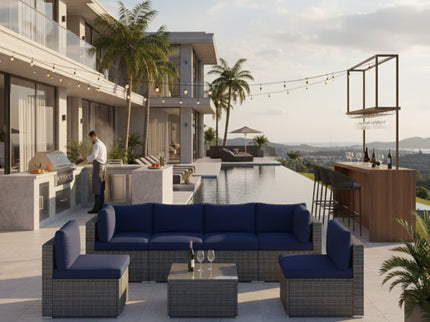 Modern Patio Set With Coffee Table