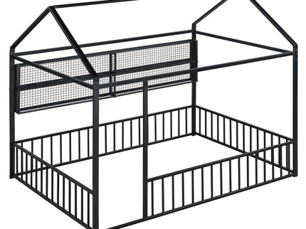 House Frame With Fence And Shelves