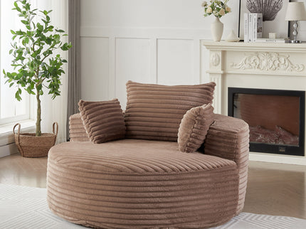 Modern Single Sofa With Backrest Pillow For Living Room